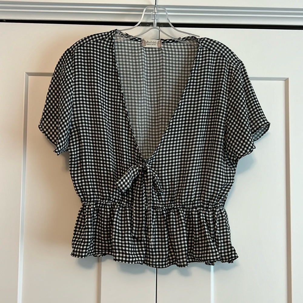 Altar’d State Cropped Peplum Top